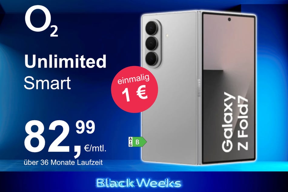 Das Samsung Galaxy Z Fold7 im o2 Mobile Unlimited Smart für einmalig 1 Euro.