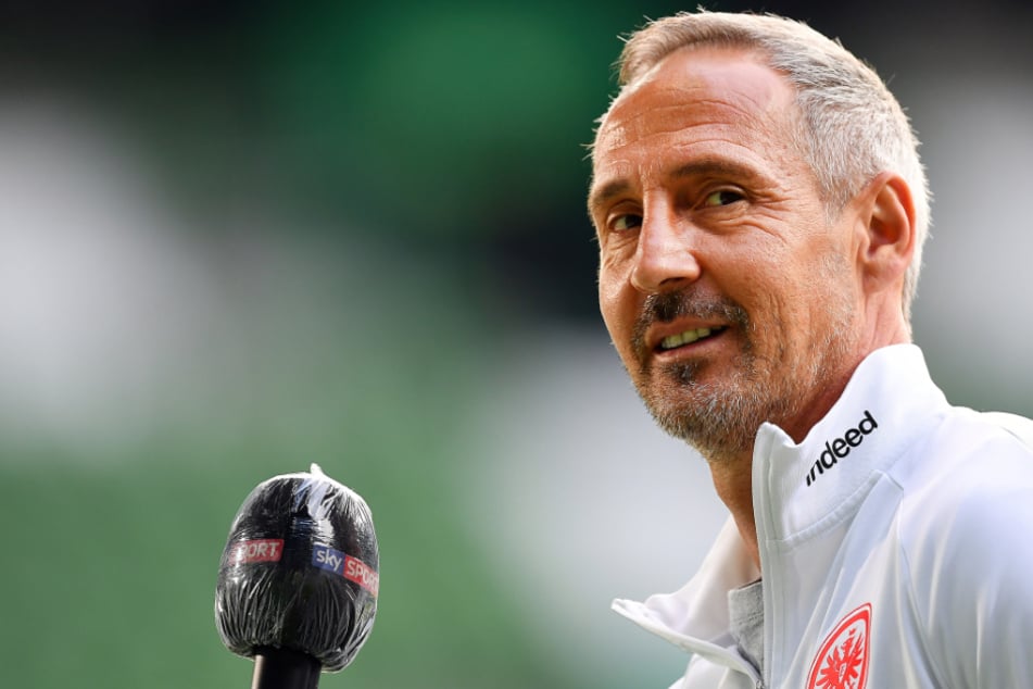 Das Foto vom 3. Juni zeigt Adi Hütter, den Cheftrainer von Eintracht Frankfurt.