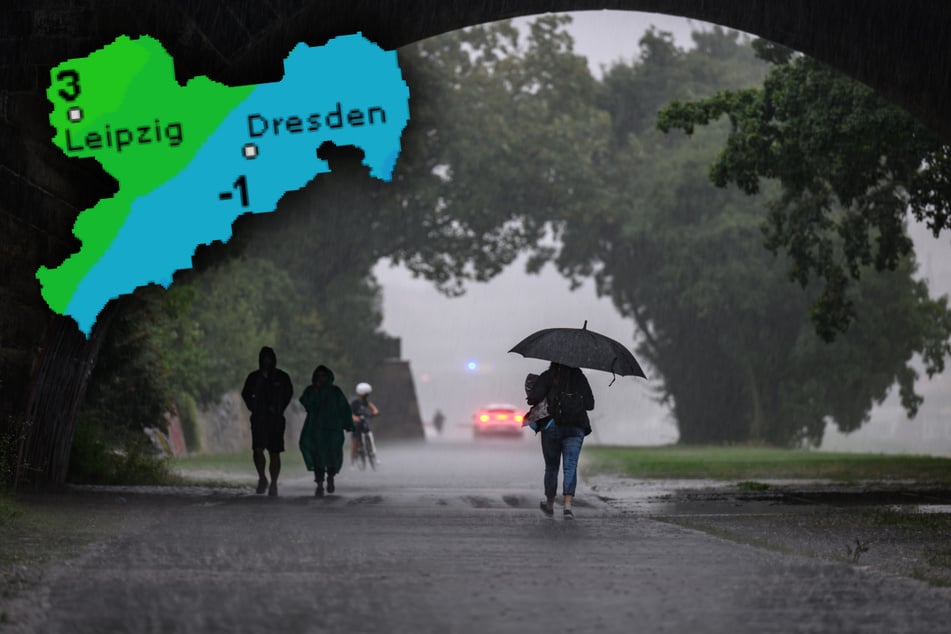 Auch von Regen werden die Sachsen am Wochenende nicht verschont.