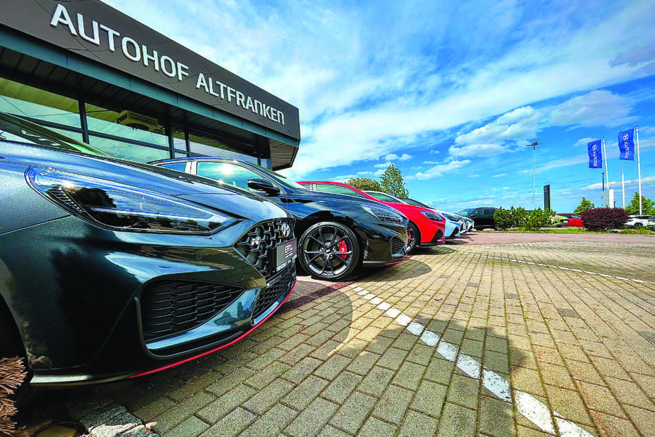 Im Autohof Altfranken laufen gerade zwei Verkaufsaktionen gleichzeitig.
