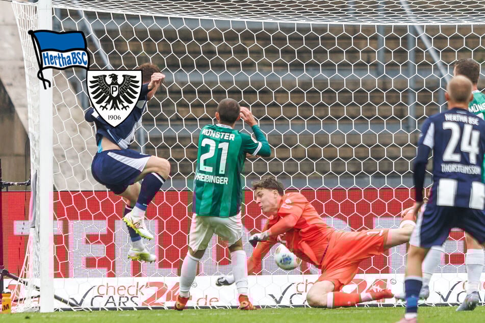 Grönning bricht Torbann: Hertha zittert sich bei Chancen-Festival zum Sieg