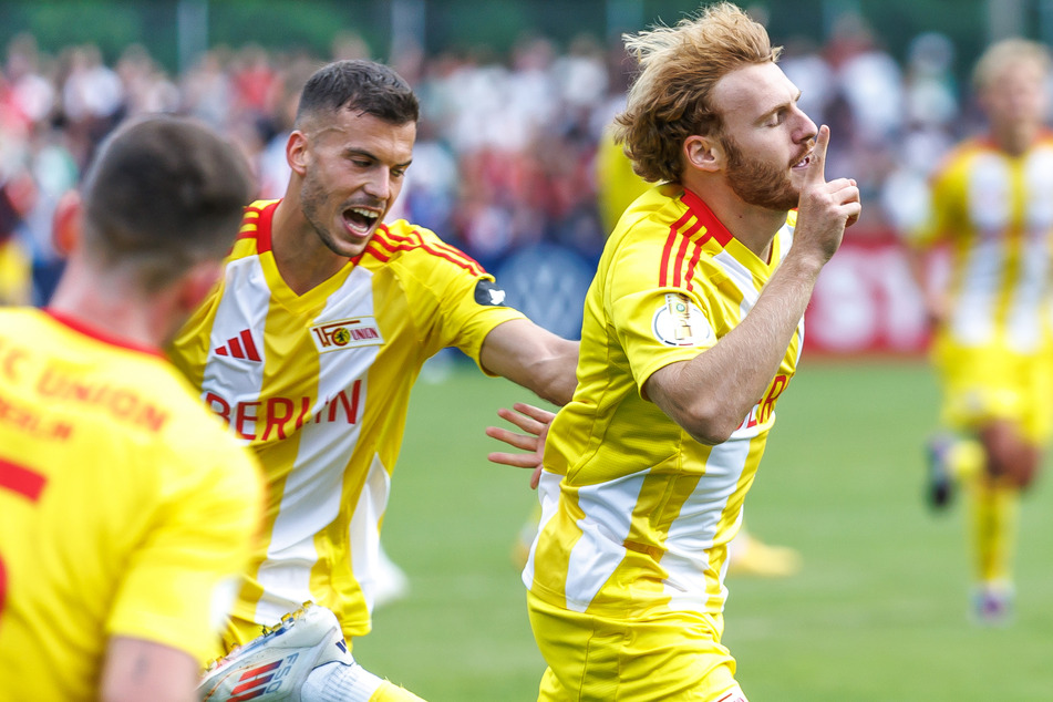 Die Erlösung: Yorbe Vertessen schießt Union eine Runde weiter.