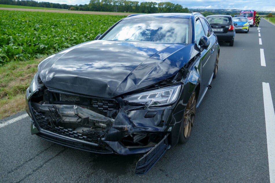 Die Audi-Fahrerin konnte einen Aufprall nicht mehr verhindern.