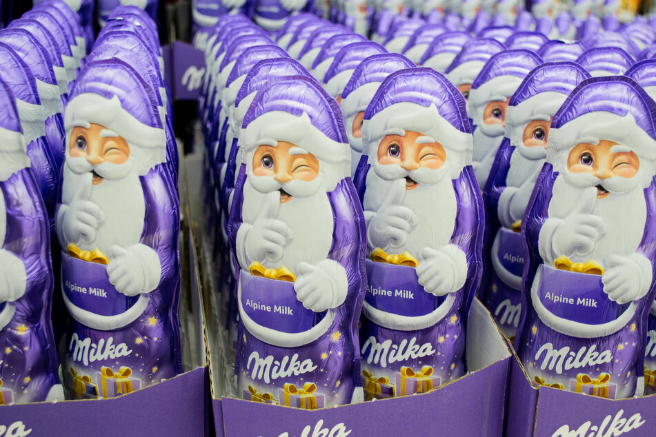 Der Übeltäter ist Milka: Die beliebten Weihnachtsmänner aus Schokolade werden immer teurer und dünner.