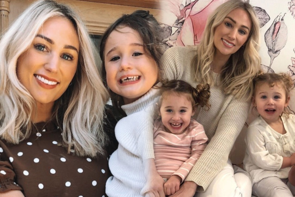 Lisa Lamond with her daughters Arabella and Ruby.