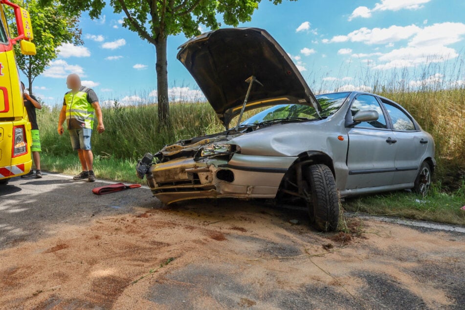 Der Fiat musste abgeschleppt werden.
