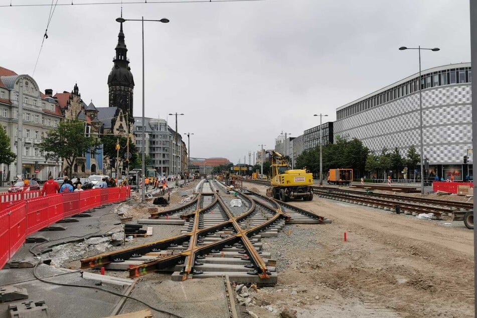 Noch vor wenigen Wochen sah es am Goerdelerring nach Großbaustelle aus.