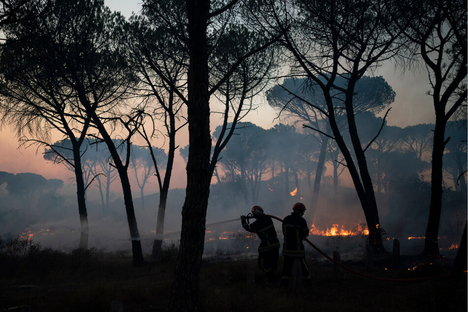 Durch die extremen Hitzezustände kommt es in den letzten Jahren vermehrt zu Waldbränden, wie in Frankreich im August 2021.