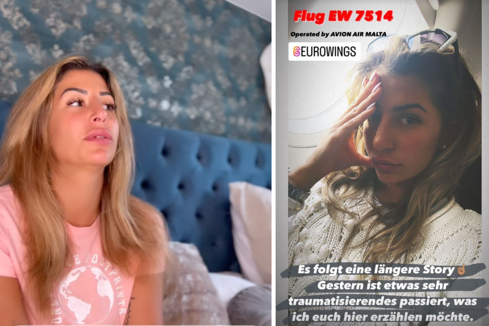 Eva Benetatou (31) berichtete auf Instagram von ihren Erlebnissen auf dem Eurowings-Horrorflug von Hamburg nach Ibiza.