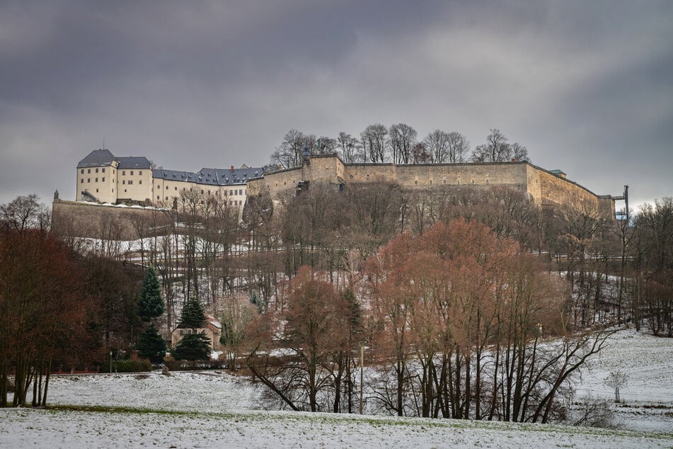 Hoch oben auf dem Königstein ist die Festung gut geschützt.