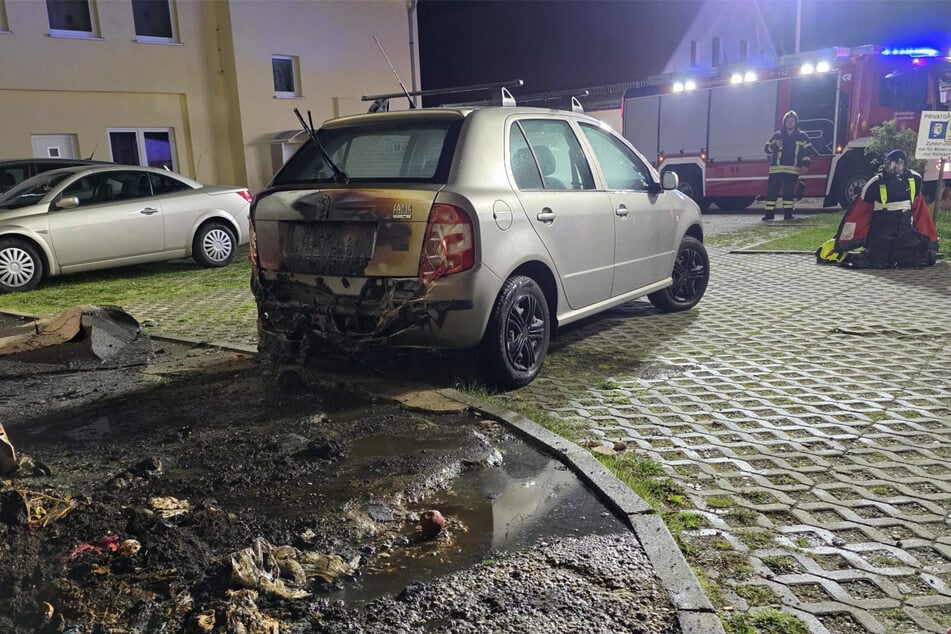 Ein Škoda Fabia wurde stark beschädigt.