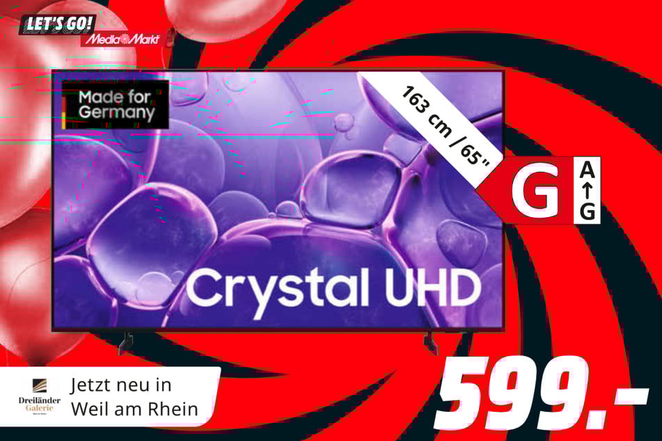 65-Zoll Samsung-Fernseher GU65U8079F
für 599 Euro.