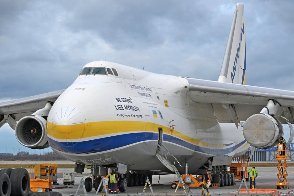 Fünf aktive Antonov An-124 befinden sich aktuell in Leipzig. Dieses Bild zeigt eine frühere Aufnahme der Maschine.
