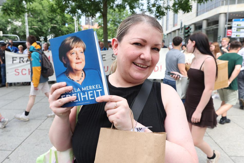 Katja freute sich auf Angela Merkel (70, CDU).