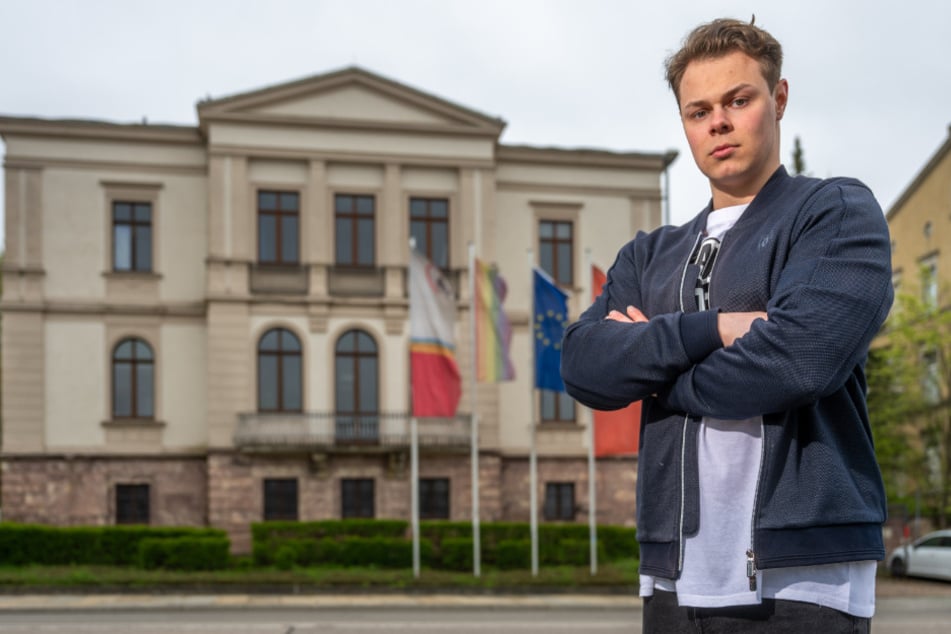 Ex-Vorsitzender Gabriel Fritz (22) soll hier in der SPD-Regionalgeschäftsstelle eingeschüchtert worden sein.