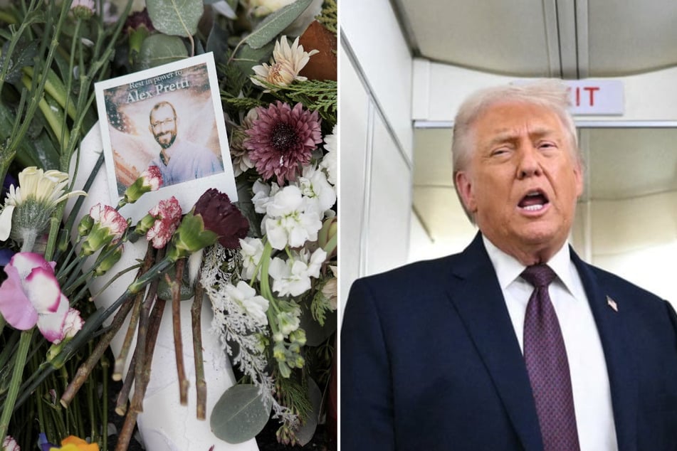 President Donald Trump blamed the Democrats for the shooting of US citizens by immigration agents in his latest social media rant.