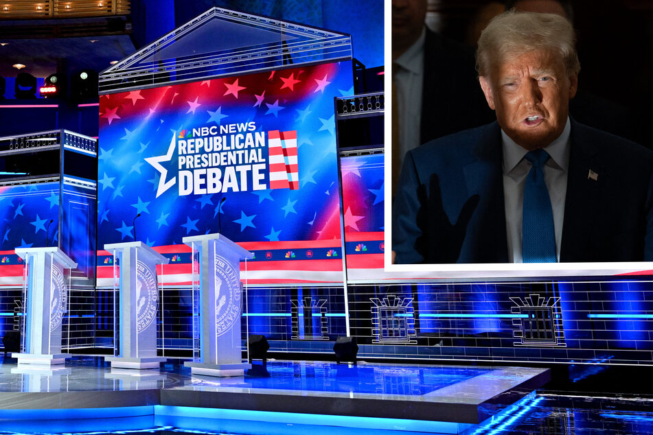 The stage is set ahead of the third Republican presidential primary debate in Miami, Florida, yet front-runner Donald Trump will not take part.