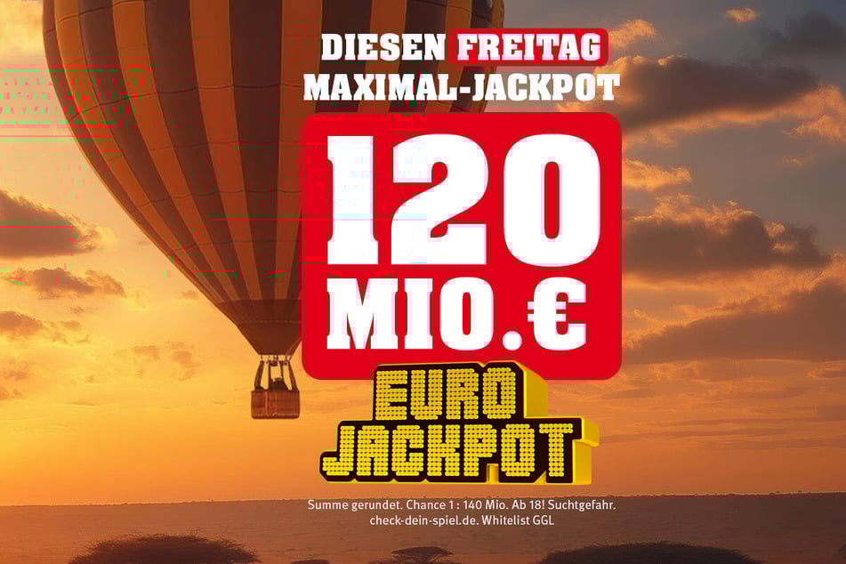 Am Freitag (19.9.) liegen 120 Millionen Euro im Eurojackpot.