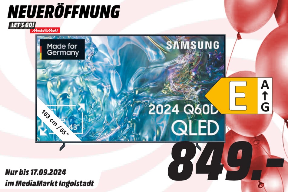 65-Zoll Samsung-Fernseher für 849 Euro.