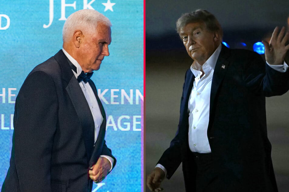 Vice President Mike Pence (l.) indicated he supports President Donald Trump's decision to deploy the National Guard to Washington DC.