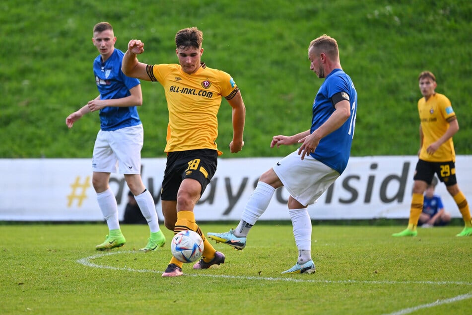 Julius Hoffmann erzielte beim Sachsenpokal-Spiel gegen ATSV "Frisch Auf" Wurzen zwei Tore.