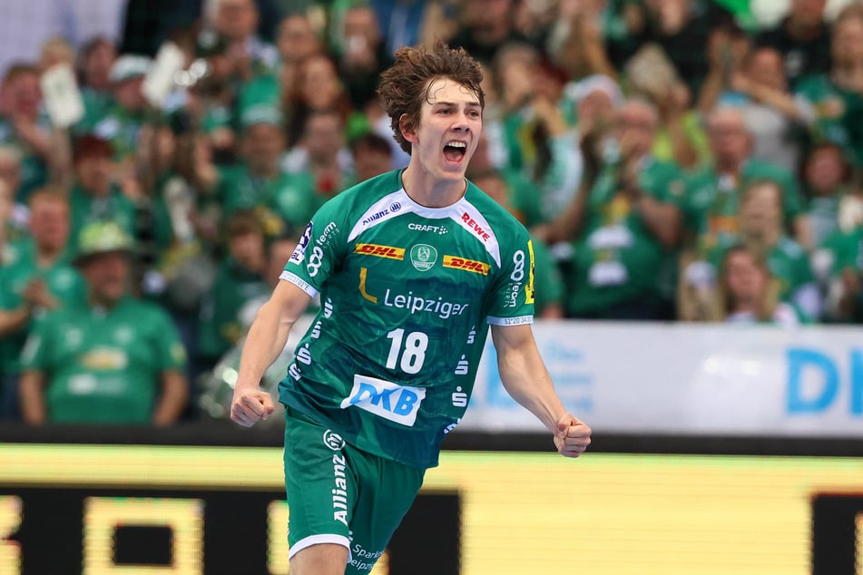 Leipzigs erfolgreichster Torschützer Staffan Peter (23) kommt derzeit auf 41 Treffer und steht dadurch aktuell auf Platz 5 der Top-Torschützen der 2. Handball-Bundesliga. (Archiv)