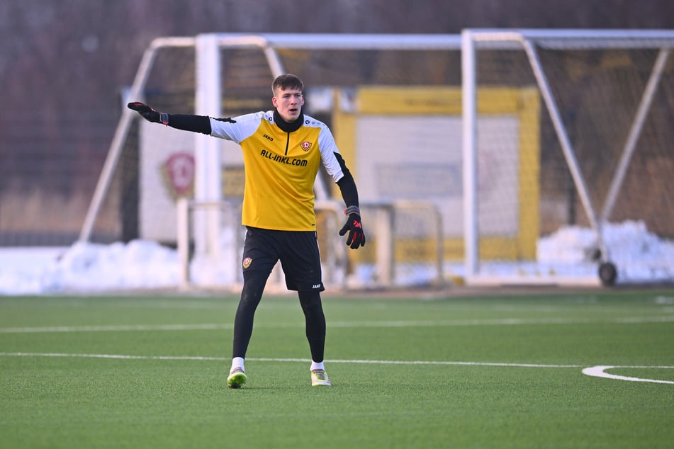 Elias Bethke (22) schloss sich erst in dieser Woche Dynamo Dresden an. Reicht das schon für den Sprung ins Tor?