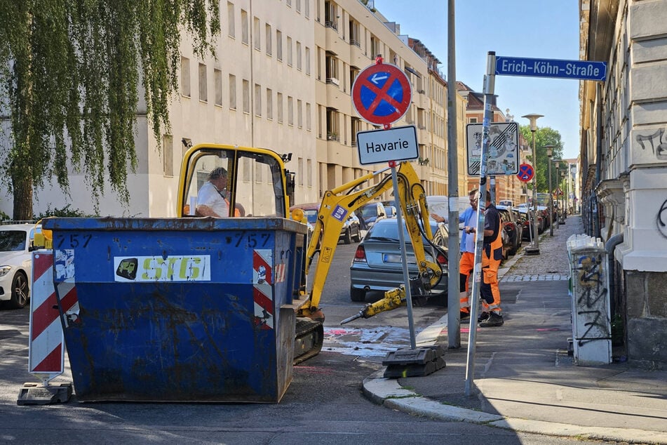 Die Reparaturen laufen.
