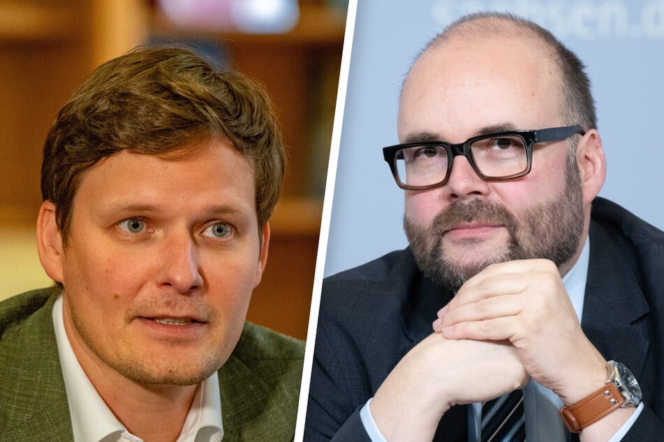 Christian Piwarz (49, CDU, r.) und Conrad Clemens (41, CDU).