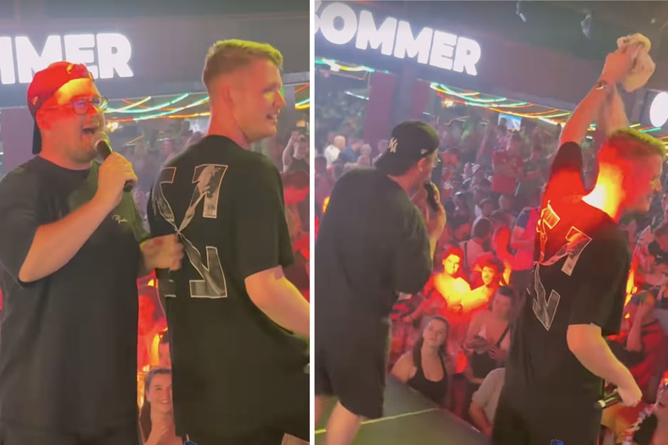 Auch mit Julian Sommer (27) hat Chris im Bierkönig auf Mallorca performt.