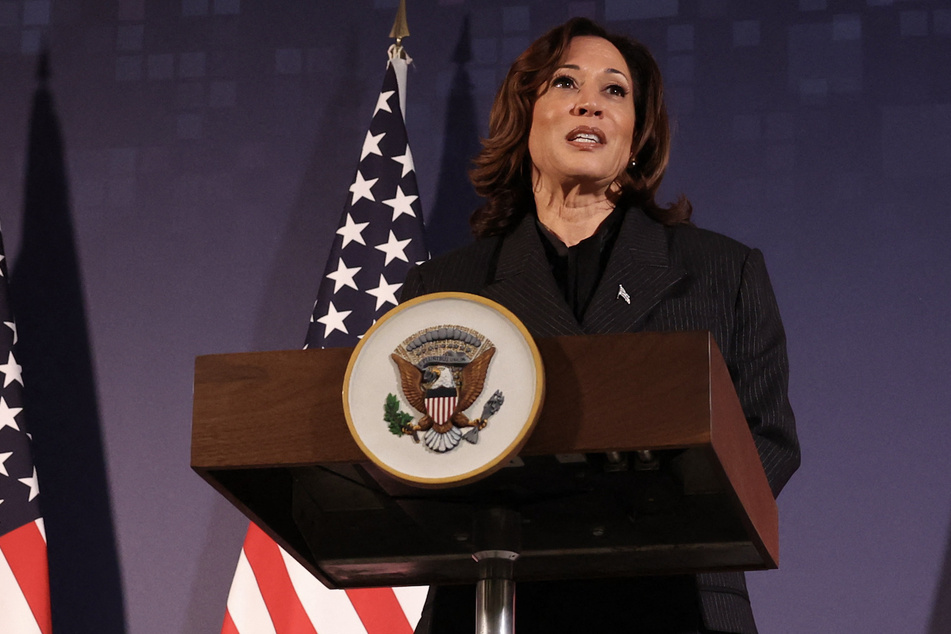 Vice President Kamala Harris briefed reporters on the new rules laid out by the Office of Management and Budget on Thursday.