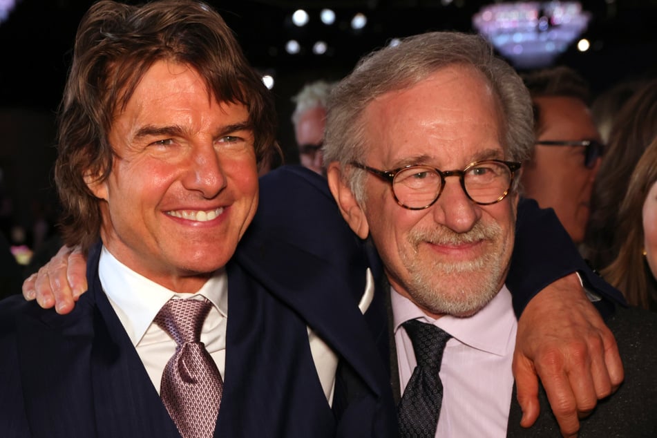 Tom Cruise (60, l.) und Steven Spielberg (76) beim diesjährigen Oscar Luncheon.