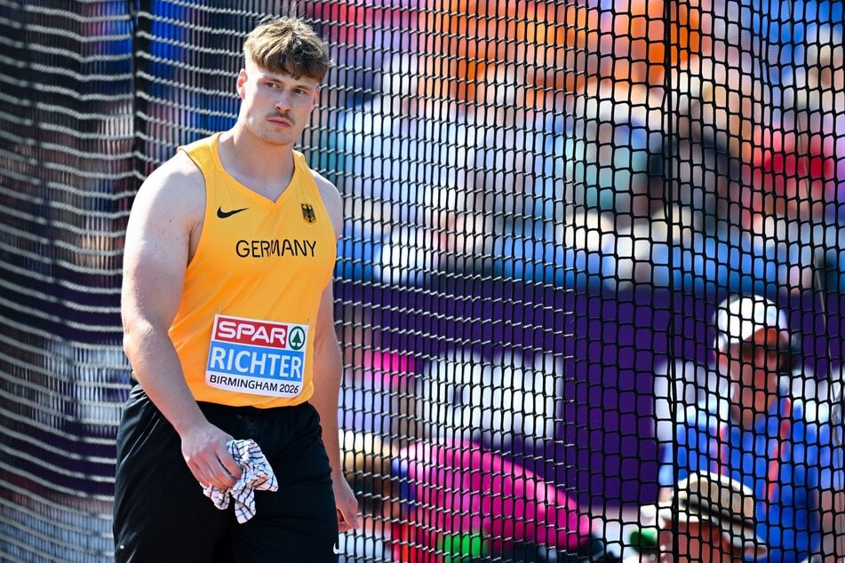 Enttäuschung bei Steven Richter: Das Ass vom LV 90 Erzgebirge verpasste sein Ziel von 67 Metern und damit auch das Finale.