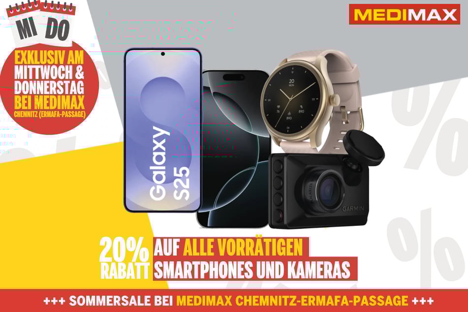 Sommersale bei MEDIMAX Chemnitz (ERMAFA-Passage).