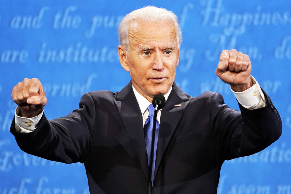 Joe Biden spricht beim letzten TV-Duell in der Belmont University.