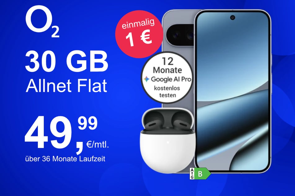 Das Google Pixel 10 Pro XL mit Pixel Buds 2a im Bundle für nur 1 Euro exklusiv bei o2.