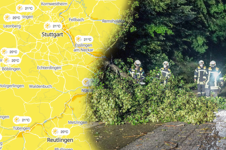 Baden-Württemberg steht ein stürmischer Tag ins Haus. (Montage/Symbolbild)
