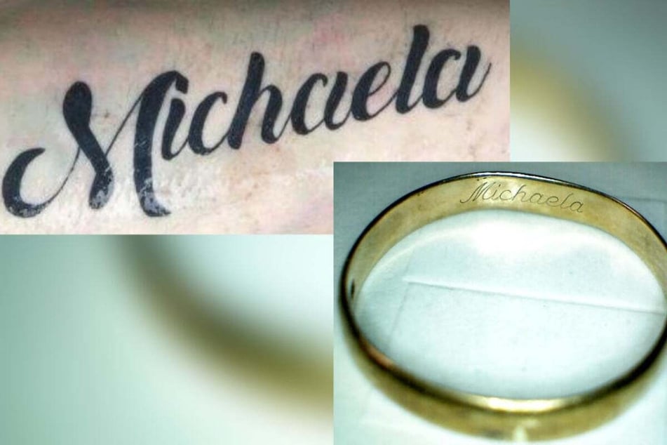 Der Mann hatte eine Tätowierung am Unterarm und trug einen goldenen Ring, beides mit dem Namen Michaela.
