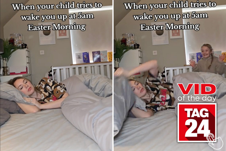 Today's Viral Video of the Day features a mom and daughter duo with fairly different opinions on getting up early for Easter!