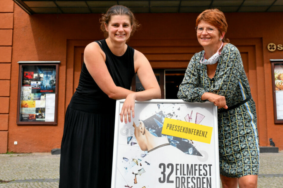 Die beiden Festivalleiterinnen Anne Gaschütz (l.) und Sylke Gottlebe. Das 32. Filmfest fand vom 8. bis zum 13. September in Dresden statt.