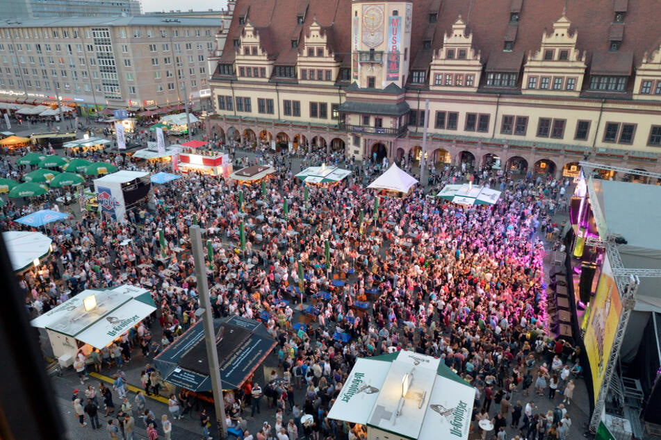 Zuletzt hat das Leipziger Stadtfest im Jahr 2019 Tausende Besucher in die Innenstadt gelockt. (Archivbild)