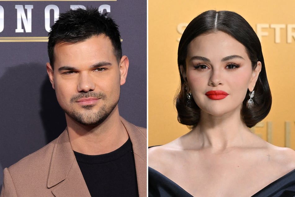 Taylor Lautner (l.) came to the defense of Selena Gomez after the Only Murders in the Building star faced cruel comments about her body online.