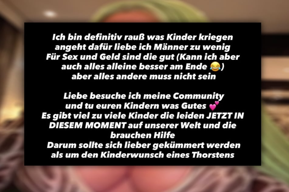 Dabei machte die die Musikerin auch klar, was sie von Männern hält.