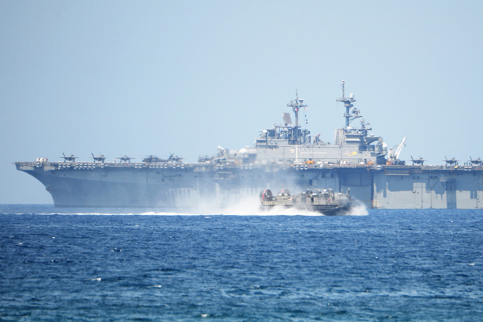 The US has joined with the Philippines, Australia, and Canada in conducting naval exercises in the disputed South China Sea (file photo).