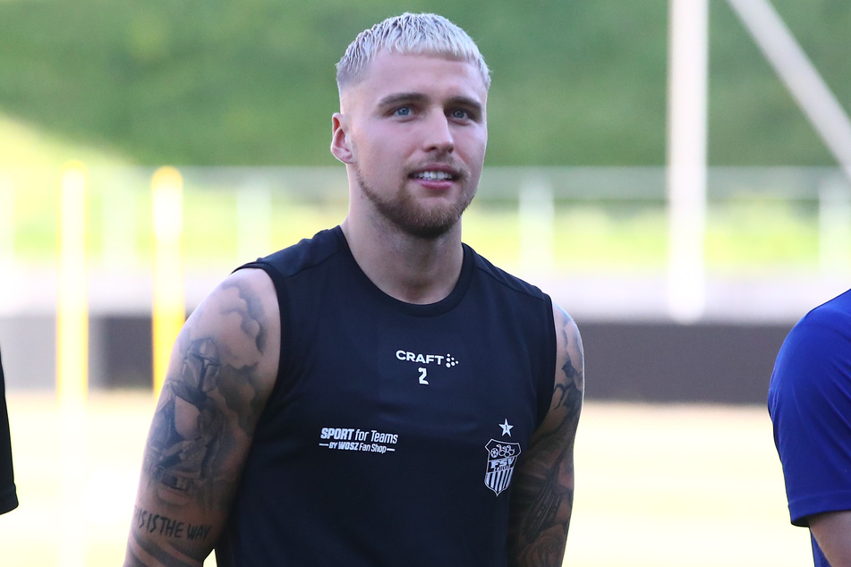 Auch Neuzugang Ben-Luca Moritz (26) trainierte am Mittwochabend mit.