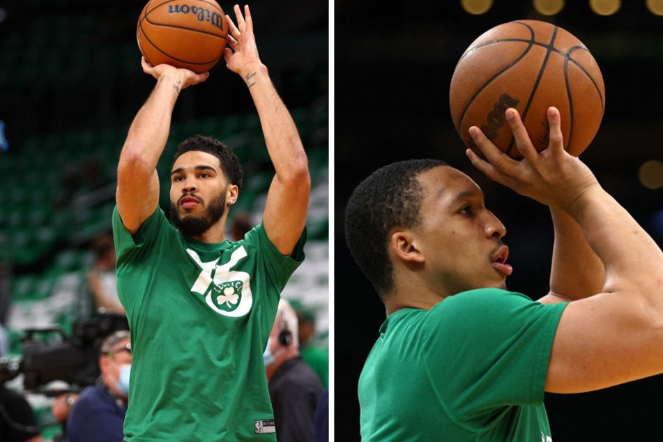 Jayson Tatum (l) Grant Williams (r).