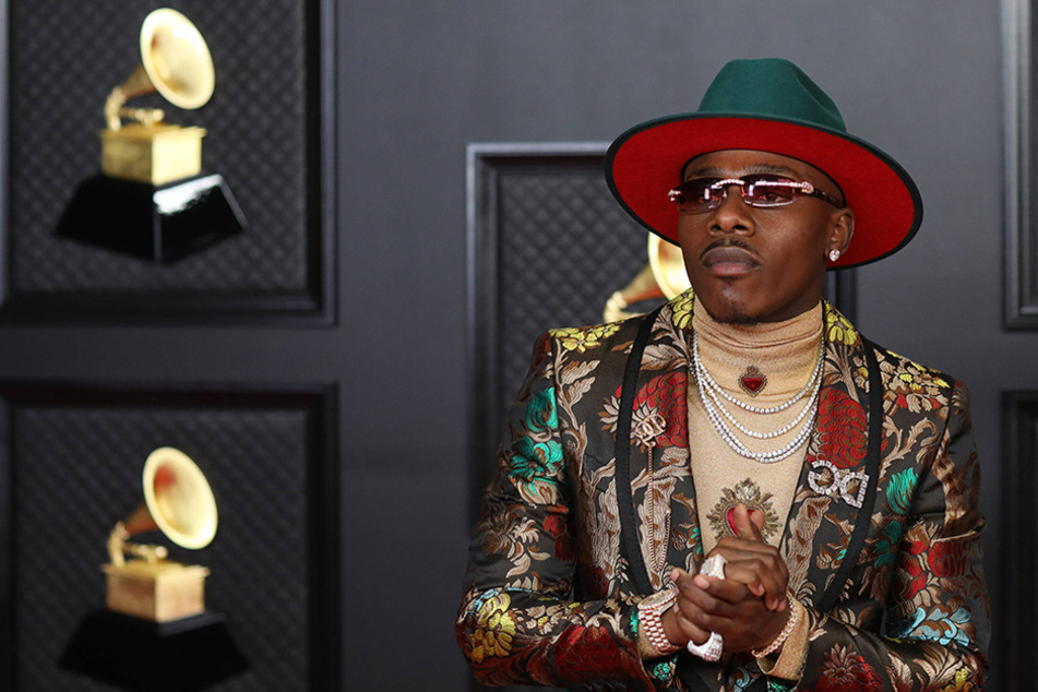 DaBaby arrives at the 63rd Annual Grammy Awards in Los Angeles, California on Sunday, March 14, 2021.