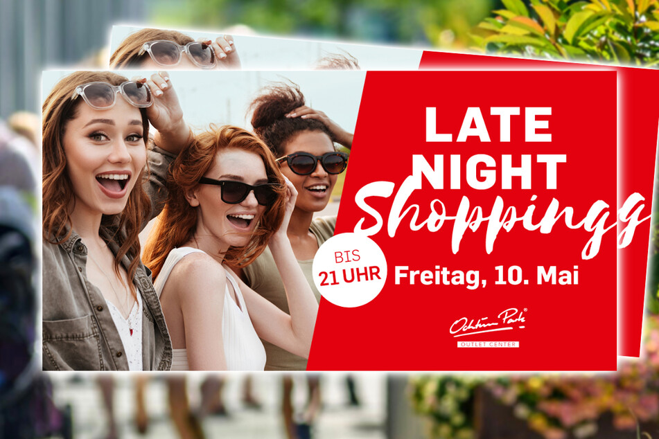 Das große Late Night Shopping im Ochtum Park in Stuhr (bei Bremen) am Freitag (10.5.).