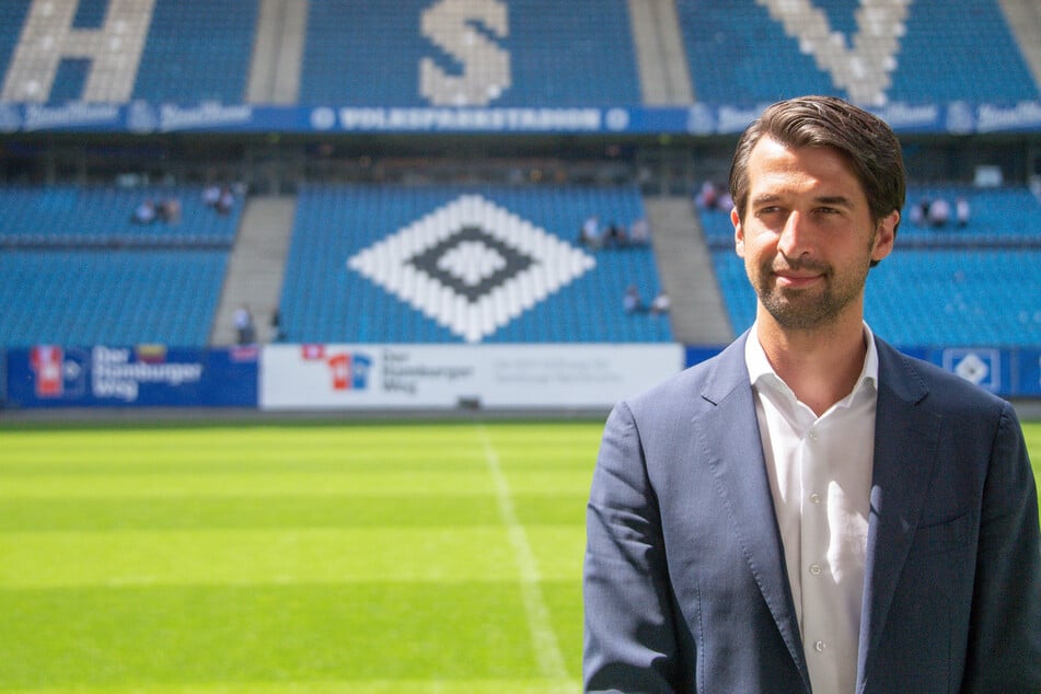 HSV-Sportvorstand Jonas Boldt (39) hat sich auf einer Pressekonferenz zur Trennung von Coach Daniel Thioune (46) geäußert. (Archivfoto)