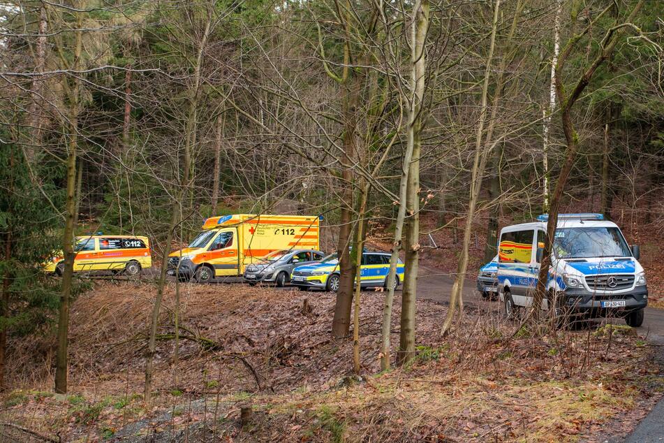 Eine 32-Jährige verunfallte am Montag im Bereich der "Kelchsteine" bei Oybin. Alarmierte Einsatzkräfte konnten die Frau zügig finden.